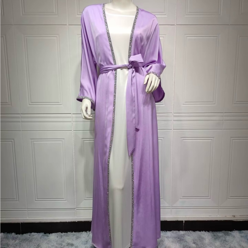 Elegant Lavender Robe abaya